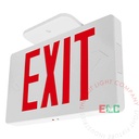 Exit Sign | Thin Red | White Housing