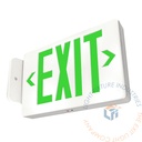 Exit Sign | Thin Green | White Housing