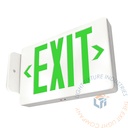 Exit Sign | Thin Green | White Housing