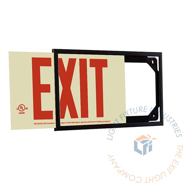 Exit Sign | Photoluminescent | Plastic | UL Listed [PA1]