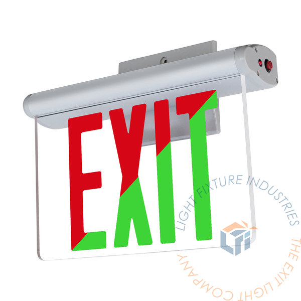 Exit Sign | RT Series Edge Lit Red or Green [ELRT-U]