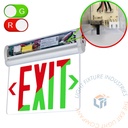 Exit Sign | RT Series Edge Lit Red or Green [ELRT-U]