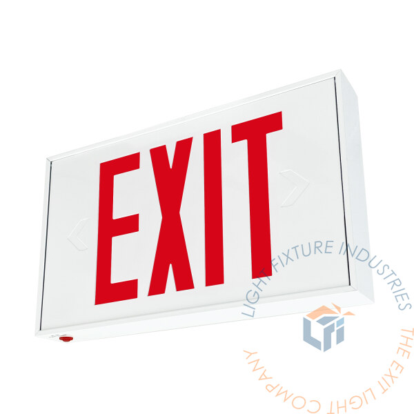 Exit Sign | Connecticut Approved Red | White Housing [EXCT-R]