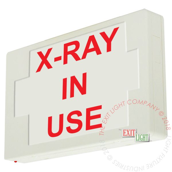 Exit Sign | Custom Wording | X-RAY IN USE [EX-CU-X-RAY-IN-USE]