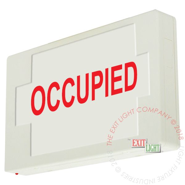 Exit Sign | Custom Wording | OCCUPIED [EX-CU-OCCUPIED]