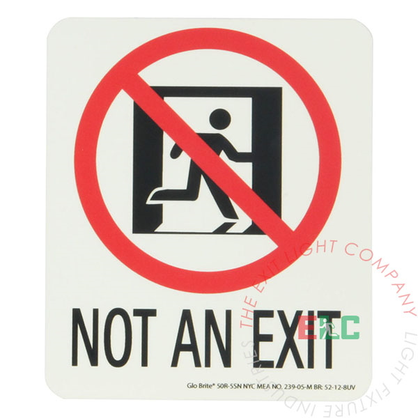 Marker | Photoluminescent | 'Not An Exit' [PNE-D]