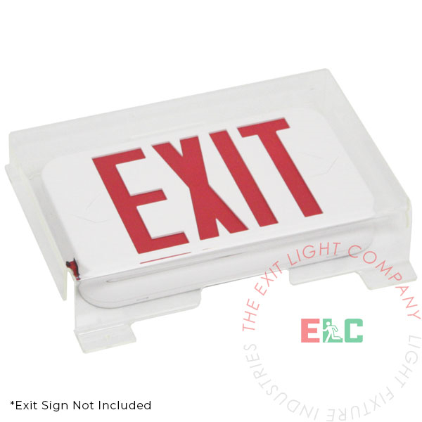 Accessory | Exit Sign Clear Polycarbonate Shield Guard [PG-EX]