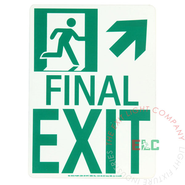 Marker | Photoluminescent | Running Man | 'Final Exit' [PFE]