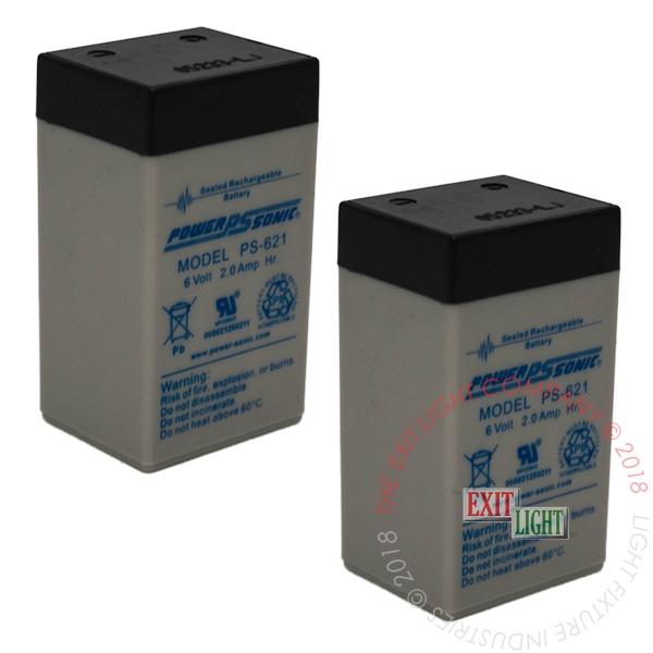 Battery | 6V 2.3Ah Sealed Lead Acid | 2 Pack [B6V23A-2]
