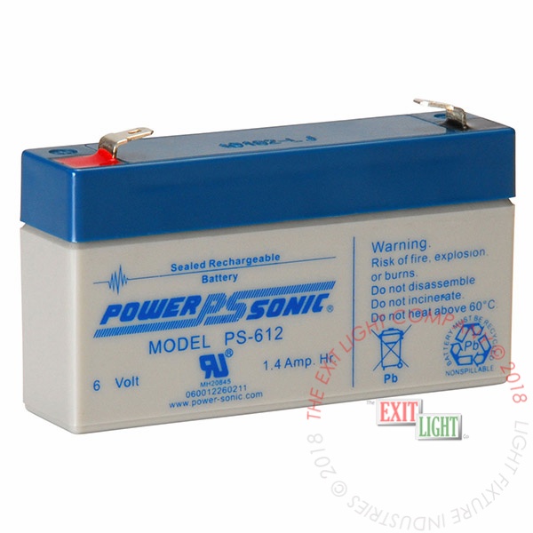 Battery | 6V 1.2Ah Sealed Lead Acid [B6V1-2A]