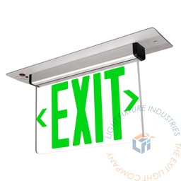 [ELSM-G-RM] Exit Sign | SM Series Recessed Edge Lit Green [ELSM-G-RM]