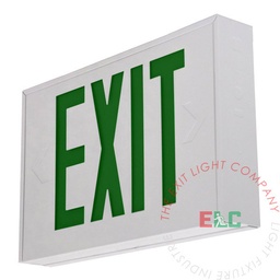 [EXST-G] Exit Sign | Steel Green | White Housing [EXST-G]