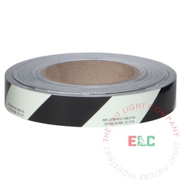 [PFST-S1X100-C] Marker | Photoluminescent | Safety Egress Tape (Striped) | 1 Case (12 Rolls of 1" x 100') [PFST-S1X100-C]