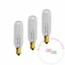 [L15T65-3] Lamp | 15T6.5 | 130 Volt 15 Watt | Candelabra Base | 3 Pack [L15T65-3]
