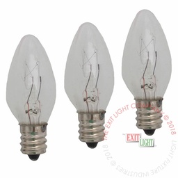 [L7C7-3] Lamp | 7C7 | 130 Volt 7 Watt | Candelabra Base | 3 Pack [L7C7-3]