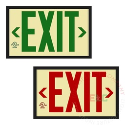 [PA1] Exit Sign | Photoluminescent | Plastic | UL Listed [PA1]