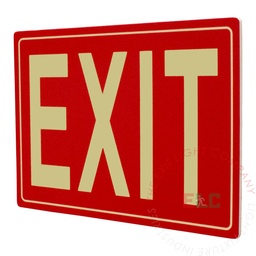 [PTM-EX-R] Exit Sign | Photoluminescent | Rigid PVC [PTM-EX-R]