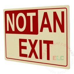 [PTM-NOEX-AL] Marker | Photoluminescent | Aluminum | Not An Exit [PTM-NOEX-AL]