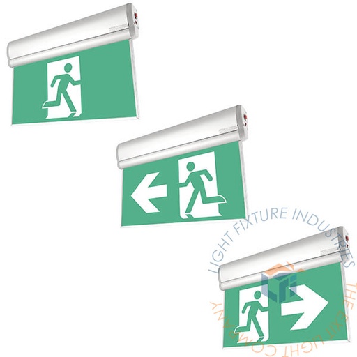 [ELRT-CA] Exit Sign | CA Series Edge Lit 2 Hour Backup | Canada Approved [ELRT-CA]