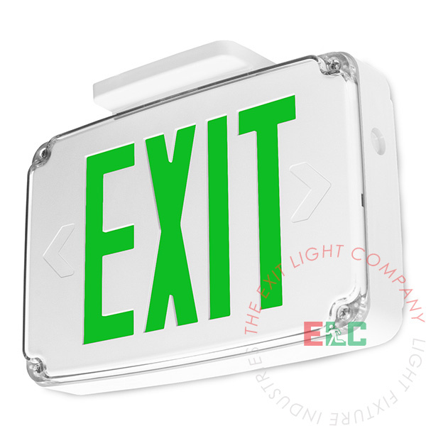 Exit Sign | Wet Location Rated Green