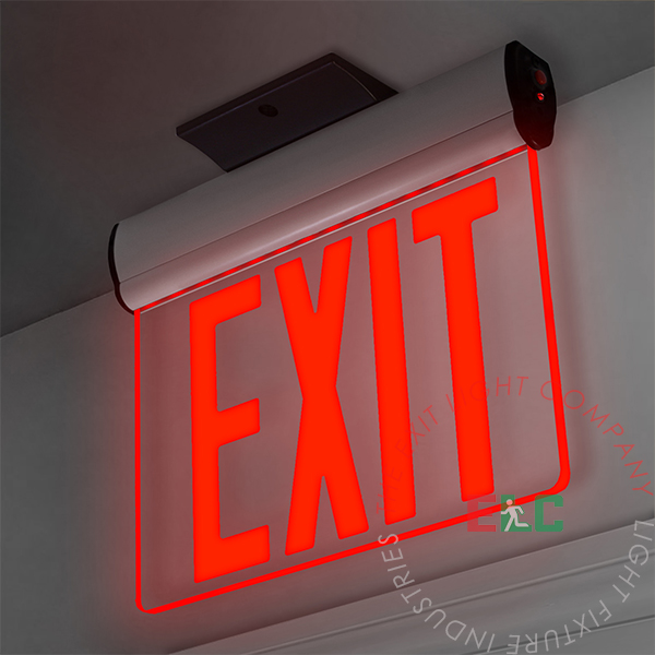 Exit Sign | RT Series NYC Approved Edge Lit Red