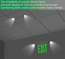 Combo | Recessed Edge Lit Green | Aluminum Housing