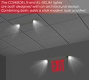 Combo | Recessed Edge Lit Red | Aluminum Housing