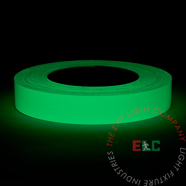 Marker | Photoluminescent | Safety Egress Tape | 1 Case (12 Rolls of 1" x 100')