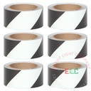 Marker | Photoluminescent | Safety Egress Tape (Striped) | 1 Case (6 Rolls of 2" x 100')