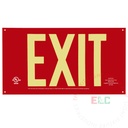 Exit Sign | Photoluminescent | Aluminum | UL Listed [PA2]
