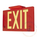 Exit Sign | Photoluminescent | Rigid Plastic | UL Listed [PA3]