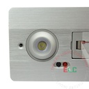 Combo | Recessed Edge Lit Green | Aluminum Housing [COMBOELR-G]