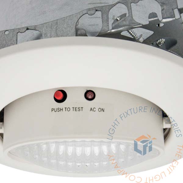 Emergency Light | Recessed 1 Head | White Housing [EL-RG6]