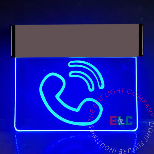 Exit Sign | Custom Wording | Edge Lit Aluminum Housing [ELSM-CU]