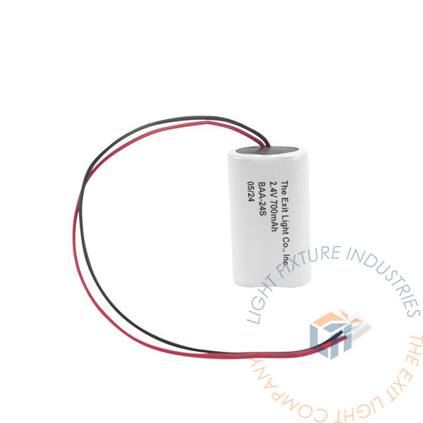 Battery | AA 2.4V 700mAh NiCad | Side By | 2 Pack [BAA-24S-2]