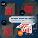 Exit Sign | Swinging Red LED Hinged Exit Sign [LEDSW-R]