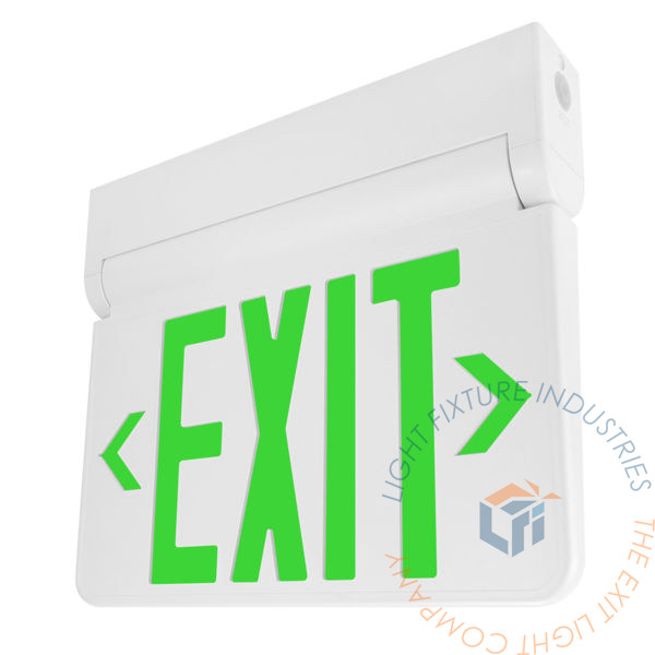 Exit Sign | Swinging Green LED Hinged Exit Sign [LEDSW-G]