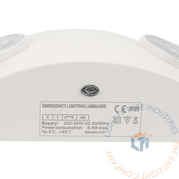 Emergency Light | EU Series Compact 3 Hour Backup| White Housing [EL-EU]