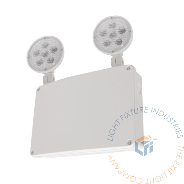 Emergency Light | Industrial Wet Location Rated | White Housing [EL-LWET]