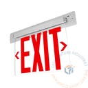 Exit Sign | SM Series NYC Approved Recessed Edge Lit Red [NYCELR-R]