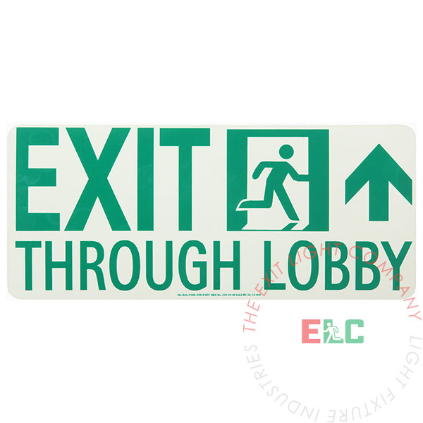 Marker | Photoluminescent | Running Man | 'Exit Through Lobby' [PEL]