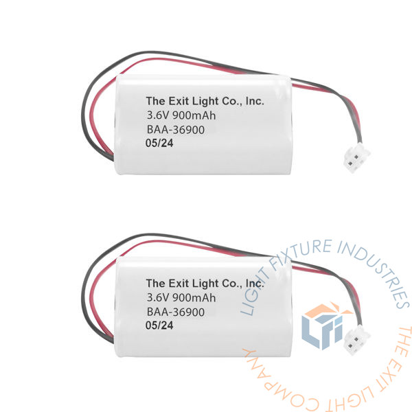 Battery | AA 3.6V 900mAh NiCad | Triangle | 2 Pack [BAA-36900-2]