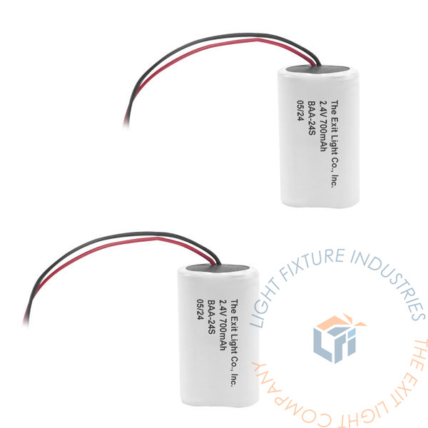 Battery | AA 2.4V 700mAh NiCad | Side By | 3 Pack [BAA-24S-3]