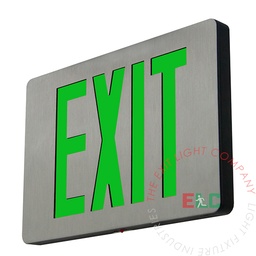 [CASLIM-G] Exit Sign | Thin Cast Aluminum Green [CASLIM-G]