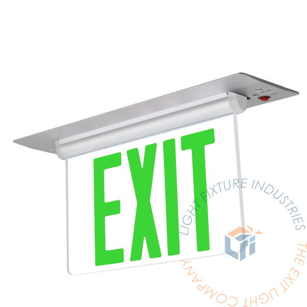 Sign | RT Recessed Edge Lit [ELRT-G-RM] | Fixture Industries