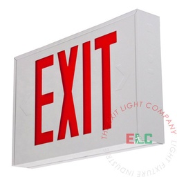 [EXST-R] Exit Sign | Steel Red | White Housing [EXST-R]