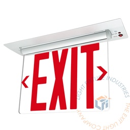 [NYCELRT-R-RM] Exit Sign | RT Series NYC Approved Recessed Edge Lit Red [NYCELRT-R-RM]