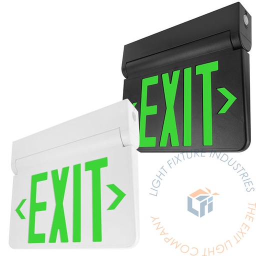 [LEDSW-G] Exit Sign | Swinging Green LED Hinged Exit Sign [LEDSW-G]